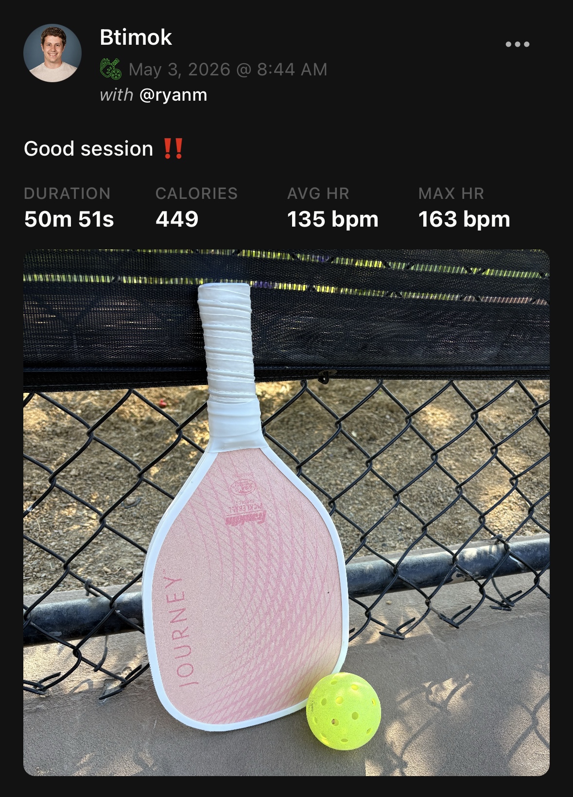 Brandon's feed post